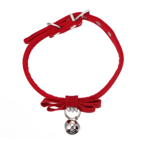 BCOATH Strass-Katzenhalskette für Haustiere Haustierhalsband für Mini-Rassen Glockenhalsband Blumenmuster Weihnachtsparty Verkleidung von BCOATH