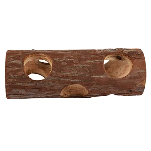 BCOATH Holz Hamster Tunnel Natürlicher Verstecktunnel für Meerschweinchen und Kleine Haustiere Langlebig und Sicher für Hamster Rennmäuse Chinchillas von BCOATH