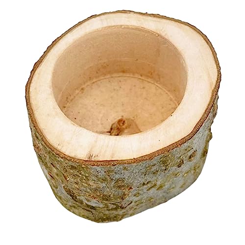 BCOATH Holz Hamsterschale Praktische Futterschüssel für Chinchillas und Kleine Nager aus Sicherem und Langlebigem Holz zu Reinigen für Fütterung von BCOATH