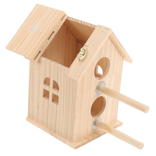 BCOATH Vogelzuchtkasten Für Wellensittiche Und Papageien Nisthaus Für Kleine Vögel Einfach Zu Reinigen Und Langlebig Für Garten Und Innenräume von BCOATH