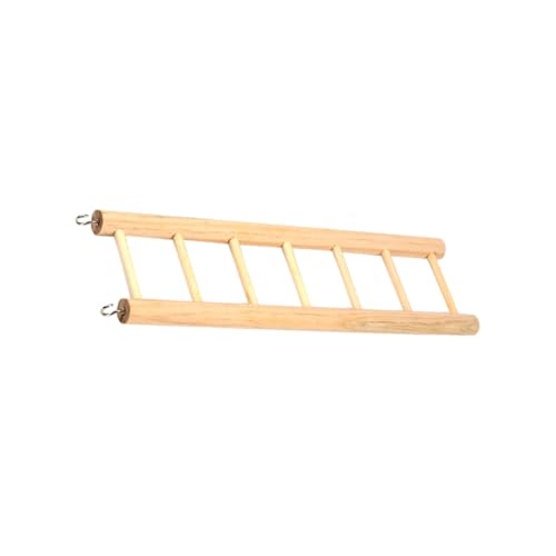 BCOATH Holzleiter für Vögel und Hamster Mini kletterleiter aus Natürlichem Holz Kleines Haustierspielzeug für Papageien Wellensittiche Mäuse und Andere Kleintiere von BCOATH