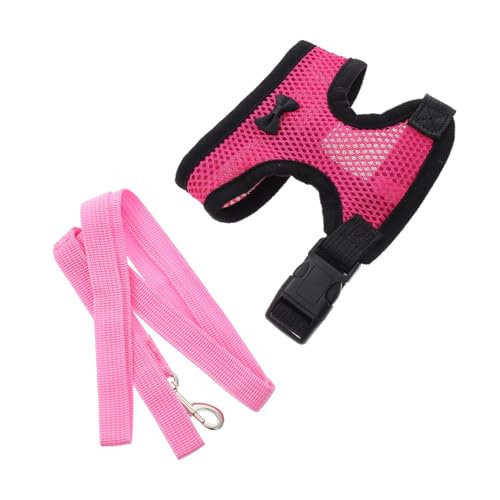 BCOATH Hühnergeschirr Henne Weste Hahn Zuggurt Atmungsaktives Mesh Stilvolle Schleife-Knoten Haustier Trainingsweste BCOATH Hühnergeschirr Henne Weste Hahn Zuggurt Atmungsaktives Mesh Stilvolle Schleife-Knoten Haustier Trainingsweste von BCOATH