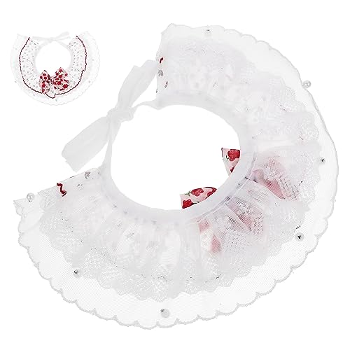 BCOATH Hunde- Und Katzenhalsband, Kätzchen-welpen-Halskette, Spitzenhalsband, Bezauberndes Haustierhalsband, Kostüm-Dekoration BCOATH Hunde- Und Katzenhalsband, Kätzchen-welpen-Halskette, Spitzenhalsband, Bezauberndes Haustierhalsband, Kostüm-Dekoration von BCOATH