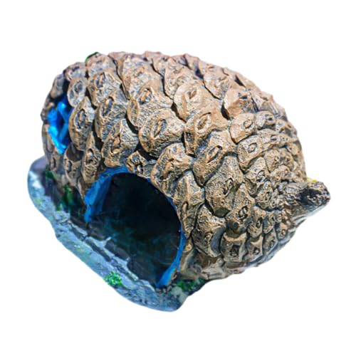 BCOATH Japanische Aquarium-Dekoration, Kiefernzapfen-versteck, Fisch- Und Garnelen-unterschlupf, Einzigartiges Aquarium-zubehör, Schildkröten-Tank-, Aquarium-Dekoration von BCOATH