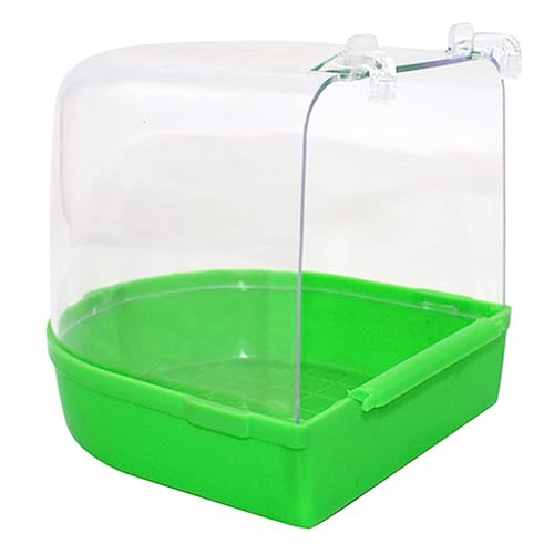 BCOATH Käfig Vogelbadewanne für Kleine Kanarienvögel und Papageien Abgedeckt aus Zufällige Farben für Vogelkäfige und Balkongebrauch Zufällige Farbe Zufällige Farbe von BCOATH