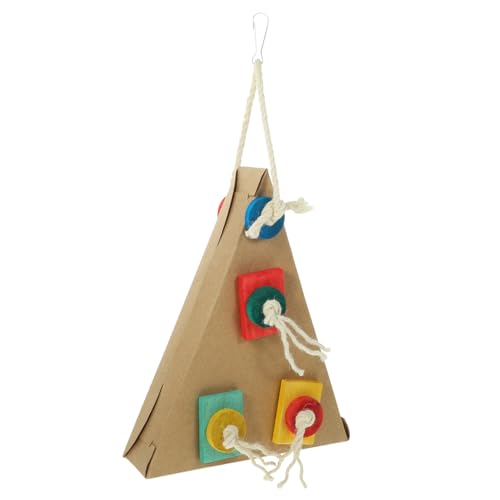 BCOATH Papageien Spielzeug Aus Dreieckige Vogelkäfigschaukel Für Wellensittiche Und Andere Vögel Kauspielzeug Mit Einfachem Aufhänge-Design Fördert Aktivität Und Spielspaß BCOATH Papageien Spielzeug Aus Dreieckige Vogelkäfigschaukel Für Wellensittiche Und Andere Vögel Kauspielzeug Mit Einfachem Aufhänge-Design Fördert Aktivität Und Spielspaß von BCOATH