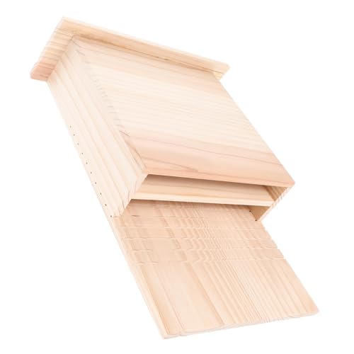 BCOATH Holz Fledermaus Box Handgemachte Fledermaus Unterschlupf Für Hof Hinterhof Outdoor Decor Halloween von BCOATH