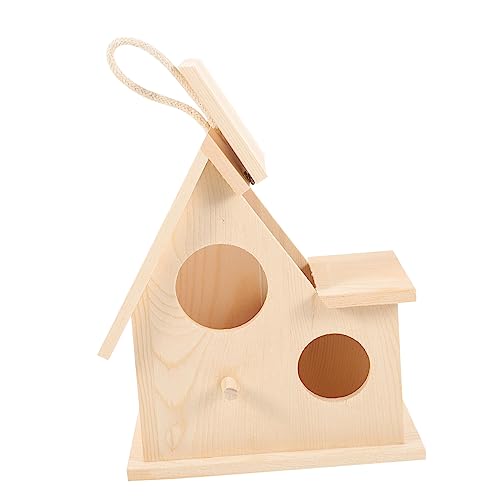 BCOATH Vogelnest Sittich Nistkasten Holz Vogelhaus Vogelnistkasten Vogelspielzeug Für Papageien Vogelzucht BCOATH Vogelnest Sittich Nistkasten Holz Vogelhaus Vogelnistkasten Vogelspielzeug Für Papageien Vogelzucht von BCOATH