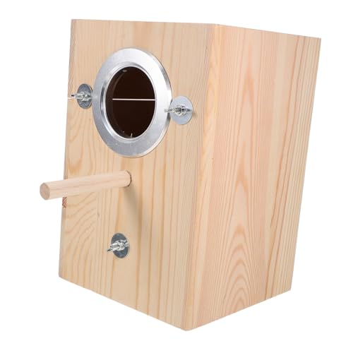 BCOATH Parakeet Supply Vogelhäuschen aus Holz Vogelnistkasten Papageien-Zuchtkasten Nistkasten für Vögel BCOATH Parakeet Supply Vogelhäuschen aus Holz Vogelnistkasten Papageien-Zuchtkasten Nistkasten für Vögel von BCOATH