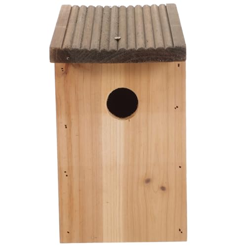 BCOATH Holz Vogelhaus Für Außenbereich Wetterfeste Nistbox Aus Massivem Holz Für Vögel Für Garten Und Terrasse Dekorativ Und Praktisch von BCOATH