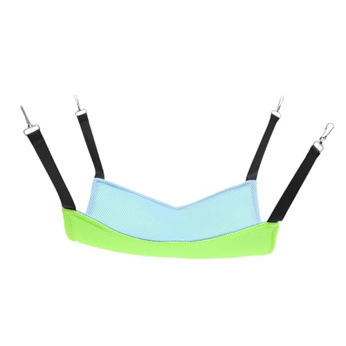 BCOATH Katzenhängematte für Käfig Haustier-Hängekorb atmungsaktives Netz-Katzenbett vielseitig einsetzbar bequem fluoreszierend Grün/Blau BCOATH Katzenhängematte für Käfig Haustier-Hängekorb atmungsaktives Netz-Katzenbett vielseitig einsetzbar bequem fluoreszierend Grün/Blau von BCOATH