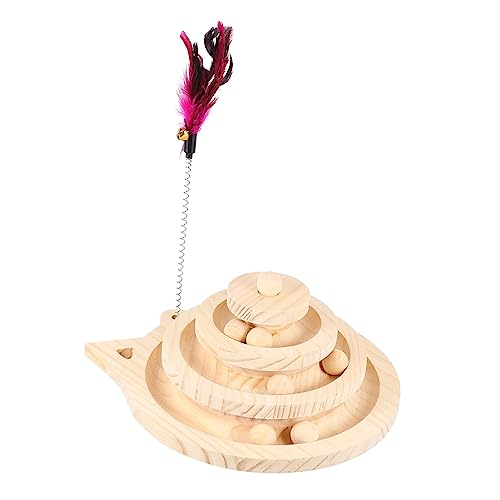 BCOATH Katzen- Und Kätzchenspielzeug Aus Holz Drehscheibe Kratzbaum Für Das Spielen Im Innenbereich BCOATH Katzen- Und Kätzchenspielzeug Aus Holz Drehscheibe Kratzbaum Für Das Spielen Im Innenbereich von BCOATH