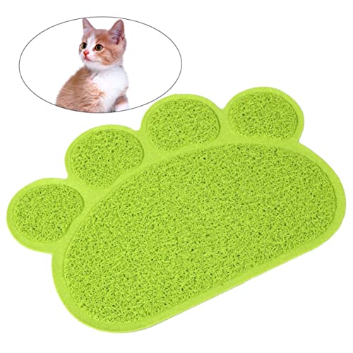 BCOATH Katzenstreumatte Design Für Tierfutter Schüssel Wasser Tischset 30 X 40 cm Grün Für Haustiere von BCOATH