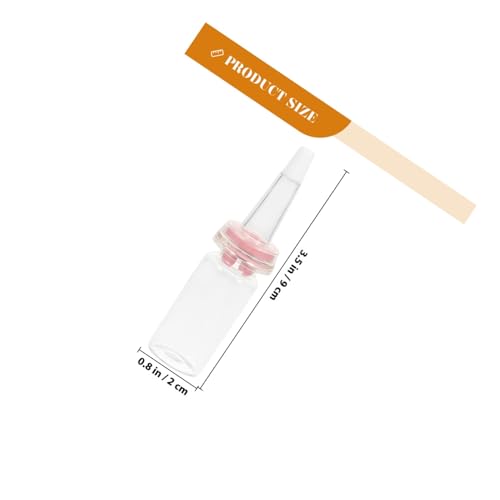 BCOATH Kleines Haustier Fütterungsset mit Silikon nuckel und Glasflasche Sichere Hamster Milchflasche Leicht zu Reinigen Geeignet für Igel Eichhörnchen und Kleine Nagetiere von BCOATH