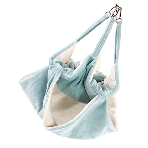 BCOATH Hängematte Für Hamster Flauschiger Mehrschichtiger Schlafplatz Mit Haken Für Kleine Haustiere Warmes Flanellmaterial Perfektes Nest Für Winter Und Herbst von BCOATH