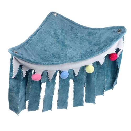 BCOATH Meerschweinchen-Versteck 3-seitiger Vorhang Eck-Haustier-Versteckzelt blaues pelziges Versteckbett für Hamster BCOATH Meerschweinchen-Versteck 3-seitiger Vorhang Eck-Haustier-Versteckzelt blaues pelziges Versteckbett für Hamster von BCOATH
