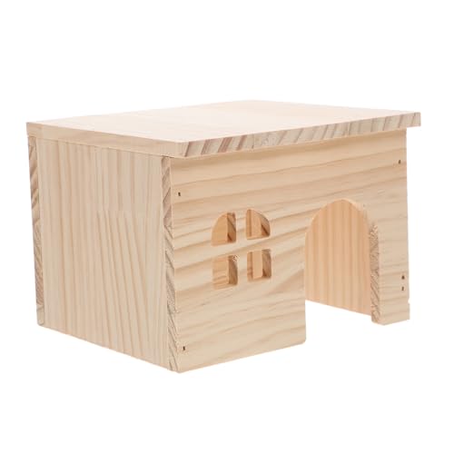 BCOATH Mehrkammer Hamsterhaus aus Naturholz mit Futter und Wasserplattform Fluchtsicheres Versteck Leicht zu Reinigen Multifunktionales Kleintierhaus für Hamster und Rennmäuse BCOATH Mehrkammer Hamsterhaus aus Naturholz mit Futter und Wasserplattform Fluchtsicheres Versteck Leicht zu Reinigen Multifunktionales Kleintierhaus für Hamster und Rennmäuse von BCOATH