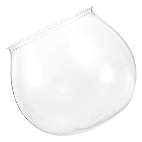BCOATH Tisch-Mini-Aquarium tragbares Fischglas aus Kunststoff bruchfestes rundes Aquarium für die Dekoration zu Hause oder im Büro BCOATH Tisch-Mini-Aquarium tragbares Fischglas aus Kunststoff bruchfestes rundes Aquarium für die Dekoration zu Hause oder im Büro von BCOATH