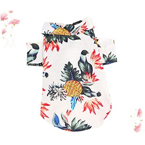 BCOATH Modisches Haustier-Shirt Sommer-Hundebluse kreatives Hundekostüm atmungsaktiv und stylisch weiß Größe S BCOATH Modisches Haustier-Shirt Sommer-Hundebluse kreatives Hundekostüm atmungsaktiv und stylisch weiß Größe S von BCOATH
