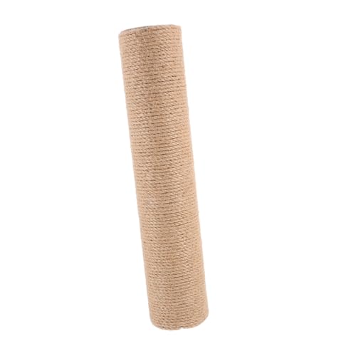 BCOATH Natürliche Jute Katzenkratzsäule Stabile Ersatz kratzpfosten DIY Katzenklettergerüst Zubehör Vertikale Kratzsäule für Wohnungskatzen zum Schutz von Möbeln von BCOATH
