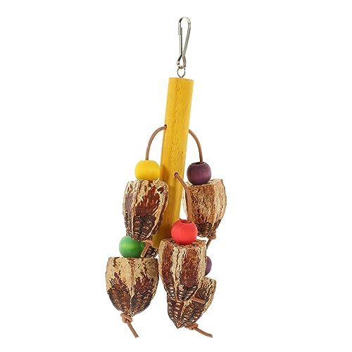 BCOATH Vogel Kauspielzeug Sittich Großer Vogel Aussetzung Papagei Spielzeug Natürliches Holzmaterial BCOATH Vogel Kauspielzeug Sittich Großer Vogel Aussetzung Papagei Spielzeug Natürliches Holzmaterial von BCOATH