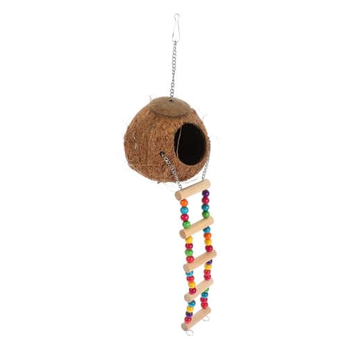 BCOATH Elegantes Kokosnuss-Geckohaus Leiter Reptiliennest Kokosnussschalenbett für Geckos BCOATH Elegantes Kokosnuss-Geckohaus Leiter Reptiliennest Kokosnussschalenbett für Geckos von BCOATH