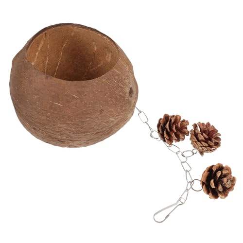 BCOATH Hängen Vogel Nest Schaukel Natürliche Coconut Shell Vogel Nest Papagei Schlaf Hängematte Papagei Versorgung Nest von BCOATH