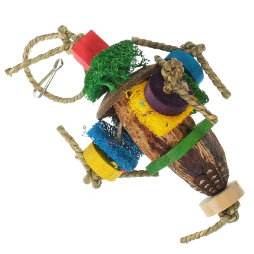 BCOATH Papagei Kauspielzeug Spielzeug Für Haustiere Futterspielzeug Für Vögel Hängendes Papageien-kauspielzeug Papagei Hängende Spielzeuge Nymphensittich Spielzeug Vogelkäfig Hölzern BCOATH Papagei Kauspielzeug Spielzeug Für Haustiere Futterspielzeug Für Vögel Hängendes Papageien-kauspielzeug Papagei Hängende Spielzeuge Nymphensittich Spielzeug Vogelkäfig Hölzern von BCOATH
