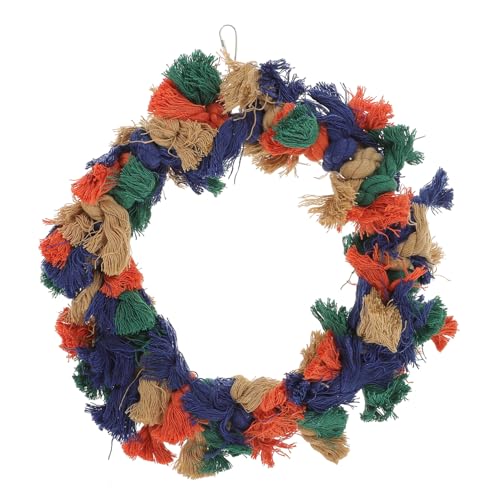 BCOATH Papageien Kauen und Hängen Baumwollseil Ring für Wellensittiche Nymphensittiche und Kleine Vögel Buntes Trainingsspielzeug Fördert Balance Bewegung und Geistige Zufällige Farbe BCOATH Papageien Kauen und Hängen Baumwollseil Ring für Wellensittiche Nymphensittiche und Kleine Vögel Buntes Trainingsspielzeug Fördert Balance Bewegung und Geistige Zufällige Farbe von BCOATH
