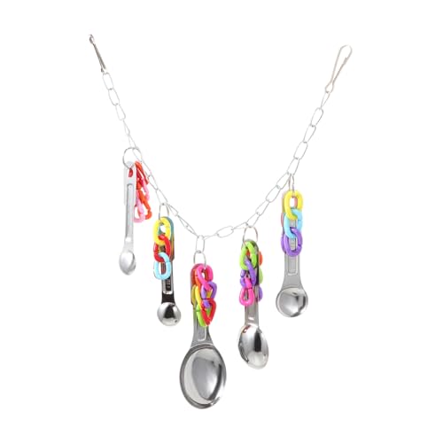 BCOATH Pet Bird Hanging Toy Bunte - Für Papageien Und Vögel Kauspielzeug Mit Seil-schaukel Für Nymphensittiche Cockatoos Und Macaws Vogelspielzeug Kauverhaltens von BCOATH