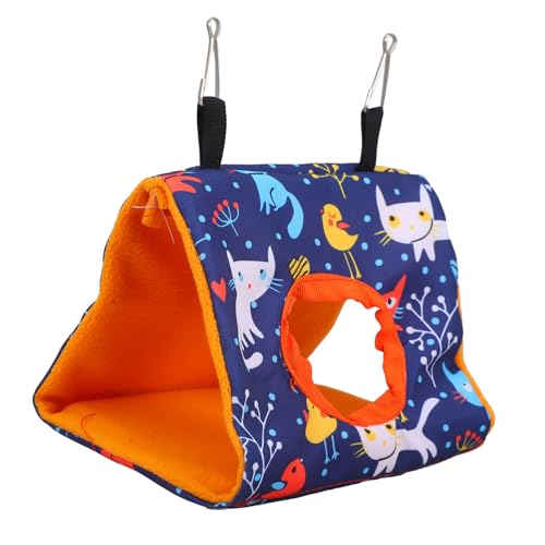 BCOATH Triangle Parrot Hammock Weiche Hängematte Für Kleine Vögel Aus Strapazierfähigem Canvas Orange Innenfutter s Für Kanarienvögel Und Andere Kleine Haustiere von BCOATH