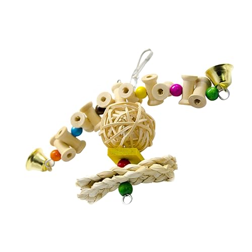 BCOATH Papagei-schaukel Aus Holz Vogel-schaukel-Spielzeug Rattan-Glocke Papagei-molaren-Spielzeug Für Den Käfig BCOATH Papagei-schaukel Aus Holz Vogel-schaukel-Spielzeug Rattan-Glocke Papagei-molaren-Spielzeug Für Den Käfig von BCOATH