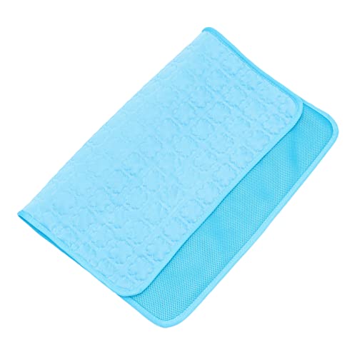 BCOATH Pet Cool Pad Chill Pad Für Bett Extra Große Überwurfdecken Tragbare Matratze Katzenkühlkissen Kistenunterlage Katzenschlafbett Steppdecke Blau Matt Katzencouchbett BCOATH Pet Cool Pad Chill Pad Für Bett Extra Große Überwurfdecken Tragbare Matratze Katzenkühlkissen Kistenunterlage Katzenschlafbett Steppdecke Blau Matt Katzencouchbett von BCOATH
