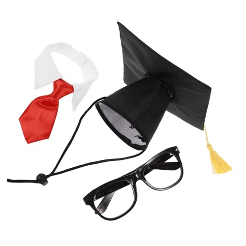 BCOATH Pet Graduation Hat Set für Hunde und Katzen Dekorative Abschlussmütze mit Fliege und Quaste Fotorequisit für Haustiergeburtstagsfeiern und Abschlussfeiern für Kleinen Tiere BCOATH Pet Graduation Hat Set für Hunde und Katzen Dekorative Abschlussmütze mit Fliege und Quaste Fotorequisit für Haustiergeburtstagsfeiern und Abschlussfeiern für Kleinen Tiere von BCOATH