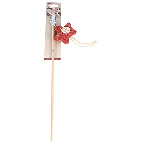 BCOATH Pet Stick Charmer Catcher Cats Flying Cat Angeln Chaser Kittens Indoor Kitten Zauberstab Comfort Ablenkungsgriff Garn Mit Stange Für Star Exercise Teaser Dog Interctive von BCOATH