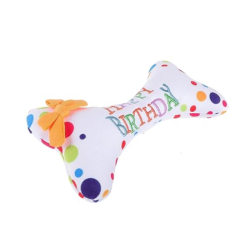BCOATH Plüschknochen Hund Geburtstagsgeschenk gefülltes Knochenkissen interaktives Hundespielzeug pummeluff Kuscheltier pet Supplies Plüschtiere Hundespielzeug für kleine Hunde Colorful von BCOATH