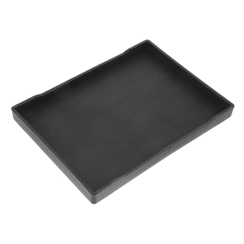 BCOATH Reptilien Futternapf und Wasserschale für Schildkröten Essen und Flaches Kippsicheres Design mit Natürlicher Holzmaserung von BCOATH