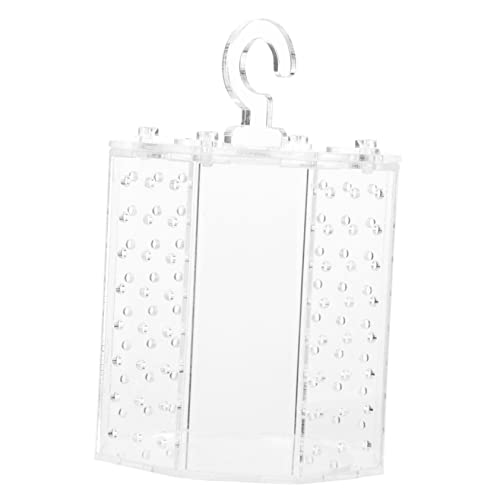 BCOATH Reptilienkäfig Grillenkäfig Mini-Grillenkäfig Vogelspinnenkäfig Reptilienbecken insektenhäuser Terrarium nebler Aufbewahrungskorb für Insekten Insektenbehälter Acryl Transparent von BCOATH