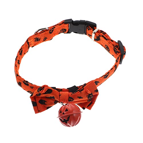 BCOATH Halloween-Kragen Hundehalsband Fallen Abbrechbares Katzenhalsband Haustierhalsbänder Für Katzen Weibliches Hundehalsband Katze Krawatten Knotenkragen Polyester Kätzchen von BCOATH