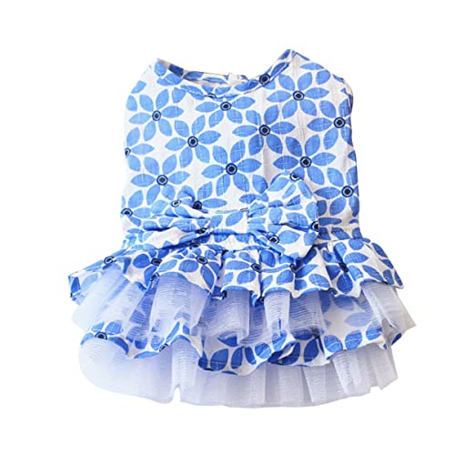 BCOATH Maple Leaf Lace Hundekleid Mit Sommer-Bow-Design Elegante Tutu-Rock Für Hunde Atmungsaktive Und Bequeme Tierbekleidung Für Feste Und Fotoshootings Blau BCOATH Maple Leaf Lace Hundekleid Mit Sommer-Bow-Design Elegante Tutu-Rock Für Hunde Atmungsaktive Und Bequeme Tierbekleidung Für Feste Und Fotoshootings Blau von BCOATH