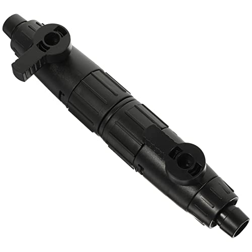 BCOATH Aquarienfilter Tankwechsler Aquarium Schlauchlöser Zubehör Schnellwerkzeug Wasseradapter Mit Kunststoffregler Durchflussventil Ventile Fischschlauch Hebel Schwarz Zubehör Stecker Steuerung von BCOATH