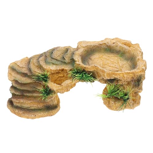 BCOATH UV beständige Schildkröten Sonnenplattform aus Langlebigem Harz Multifunktionale Reptilienhöhle und Versteck Sicherer Unterschlupf für Terrarien als Ruhe Sonnenplatz für Kleine BCOATH UV beständige Schildkröten Sonnenplattform aus Langlebigem Harz Multifunktionale Reptilienhöhle und Versteck Sicherer Unterschlupf für Terrarien als Ruhe Sonnenplatz für Kleine von BCOATH