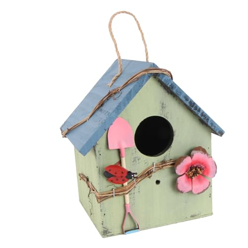 BCOATH Holz Vogelnest Outdoor Vogel Hängendes Vogelnest Handgemachtes Vogelnest Für Garten Oder Veranda von BCOATH