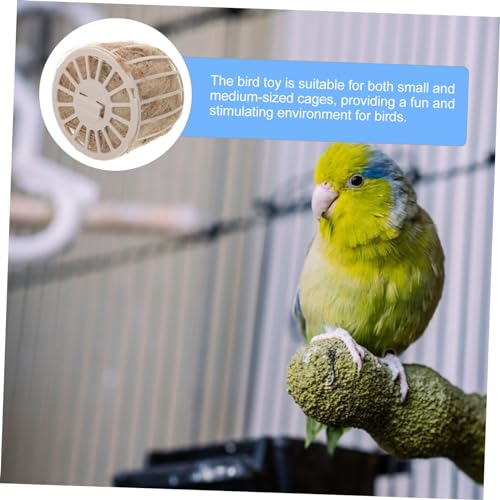 BCOATH Vogelnest Schüssel für Käfige mit Natürlichem Jute Nistmaterial Langlebig Atmungsaktiv Waschbar für Kanarienvögel und Papageien Nistspielzeug für Zuhause und Zoohandlung von BCOATH