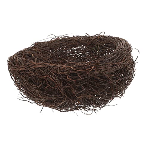 BCOATH Rattan Vogelnest Handgemachte Ornament für Garten Vögel Nest Modell Realistische Simulation Nesting Vogelhaus BCOATH Rattan Vogelnest Handgemachte Ornament für Garten Vögel Nest Modell Realistische Simulation Nesting Vogelhaus von BCOATH