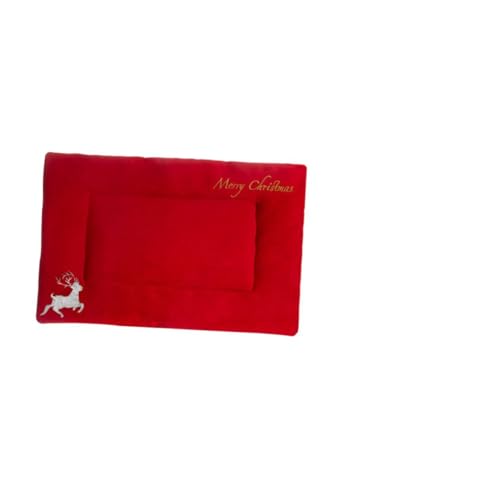 BCOATH Plüschkissen Für Haustiere Bett Weihnachtliche Haustiermatte Waschbar Warm Gemütlich Entzückende Hirschstickerei Groß Für Katzen Und Hunde BCOATH Plüschkissen Für Haustiere Bett Weihnachtliche Haustiermatte Waschbar Warm Gemütlich Entzückende Hirschstickerei Groß Für Katzen Und Hunde von BCOATH