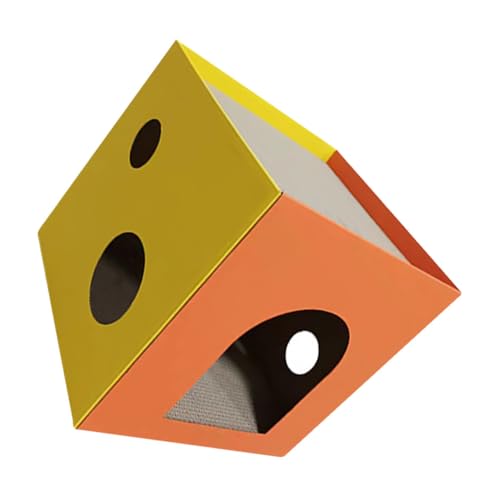 BCOATH kratzbaum für Katzen Sisal-Katzenmatte Kratzbaum Katzenhaus aus Wellpappe Kratzbaumhaus für Katzen Katzenkratzer aus Sisal Katzenspielzeug zum Reiben Würfel Katzenhaus Orange BCOATH kratzbaum für Katzen Sisal-Katzenmatte Kratzbaum Katzenhaus aus Wellpappe Kratzbaumhaus für Katzen Katzenkratzer aus Sisal Katzenspielzeug zum Reiben Würfel Katzenhaus Orange von BCOATH