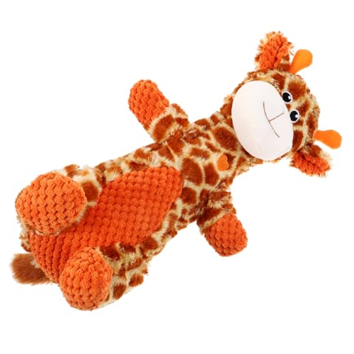BCOATH Kuscheliger Giraffenform Hundespielzeug Quietschendes Plüsch Molar Spielzeug Für Welpen Niedliches Cartoon Design Für Drinnen Und Draußen Langeweile Und Fördert Das BCOATH Kuscheliger Giraffenform Hundespielzeug Quietschendes Plüsch Molar Spielzeug Für Welpen Niedliches Cartoon Design Für Drinnen Und Draußen Langeweile Und Fördert Das von BCOATH