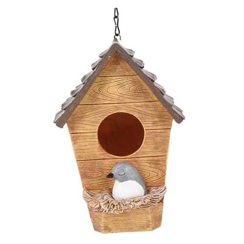 BCOATH Hängendes Vogelhaus für den Außenbereich Nistkasten aus Kunstharz Vogelhäuser für die Außendekoration BCOATH Hängendes Vogelhaus für den Außenbereich Nistkasten aus Kunstharz Vogelhäuser für die Außendekoration von BCOATH