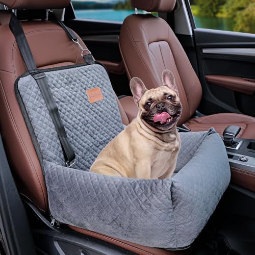 BOCHAO Dog Car Seat Pet Booster Seat Pet Travel Safety Car Seat,The Dog seat Made of Materials is Safe and Comfortable, and can be Disassembled for Easy Cleaning (Gray) von BCOCHAO